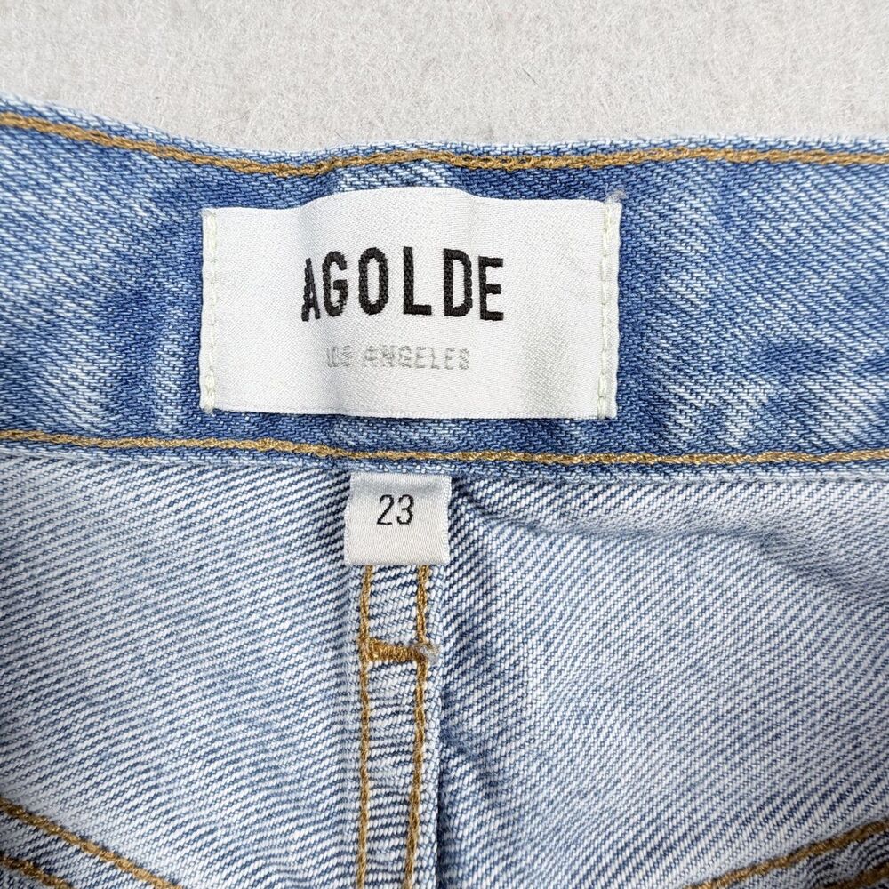 AGOLDE Light Wash Straight Leg Jeans - Picture 4 of 10